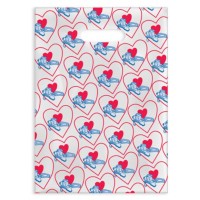 Sherman Dental HEARTS WITH BRUSH SCATTER BAG 7" x 10"